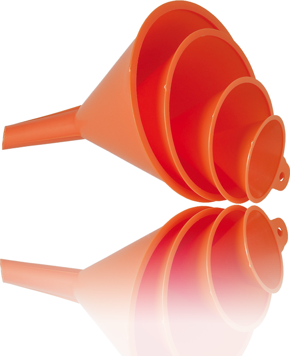 Assortiment de 4 entonnoirs